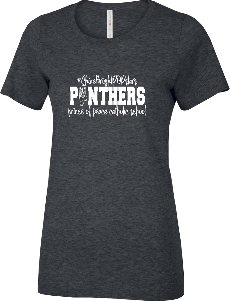 PRINCE OF PEACE STAFF- POP FULL FRONT- ATC LADIES RINGSPUN TEE