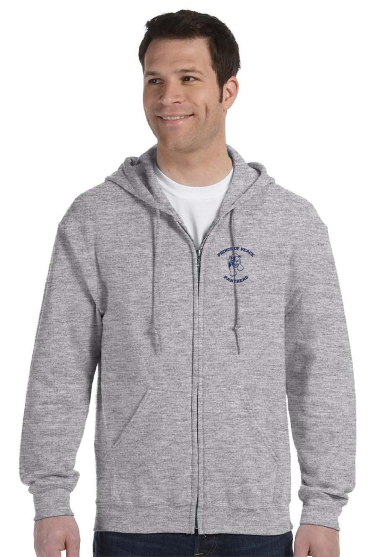 PRINCE OF PEACE SPIRITWEAR - ADULT - GILDAN HEAVY BLEND ZIPPED HOODIE