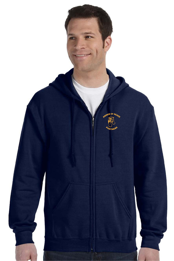 PRINCE OF PEACE SPIRITWEAR - ADULT - GILDAN HEAVY BLEND ZIPPED HOODIE