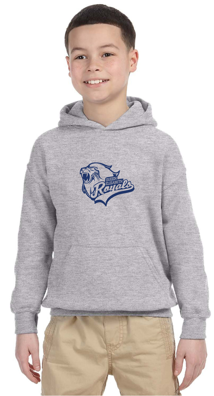 QUEEN ELIZABETH SPIRITWEAR - GILDAN HEAVY BLEND HOODIE - YOUTH