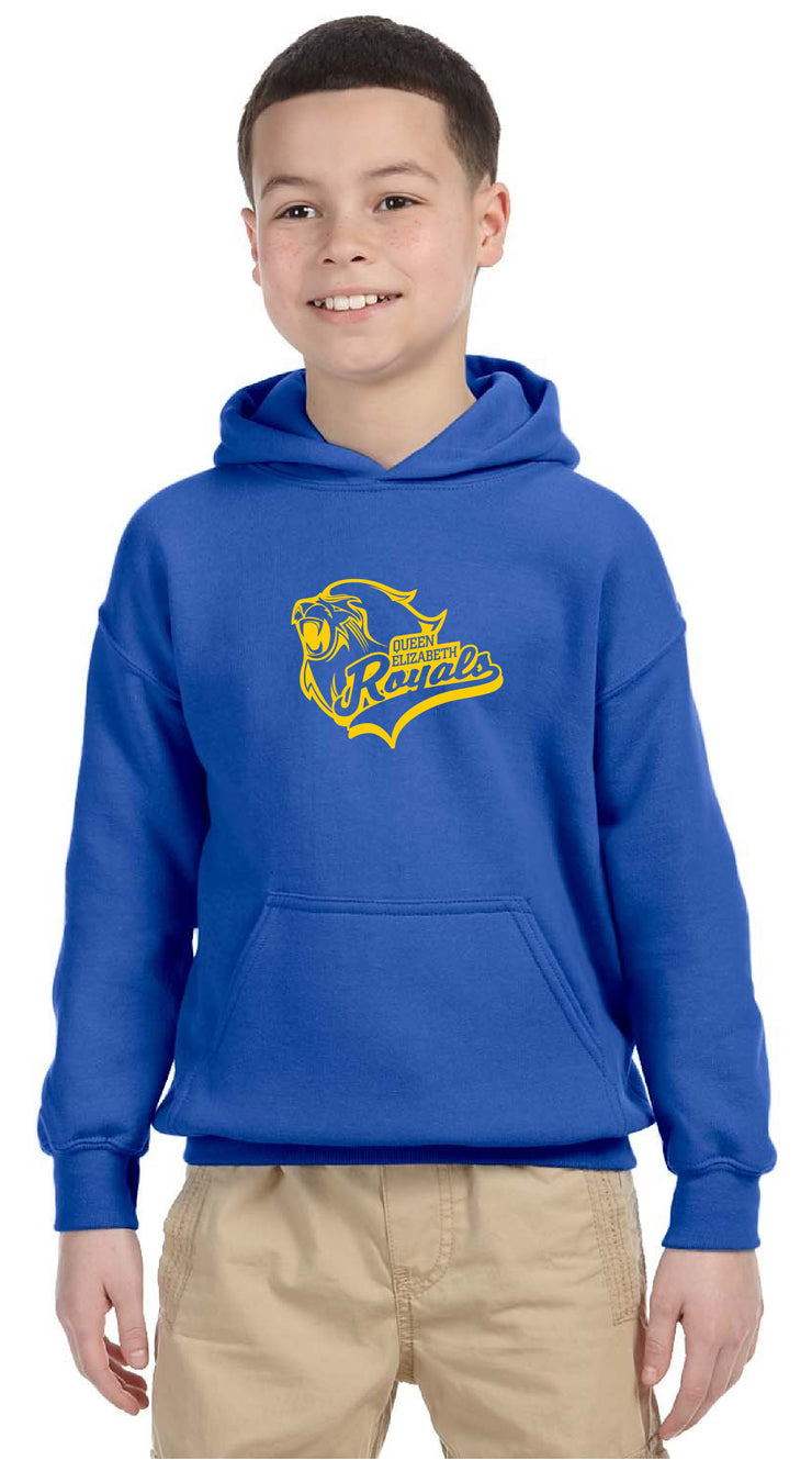 QUEEN ELIZABETH SPIRITWEAR - GILDAN HEAVY BLEND HOODIE - YOUTH