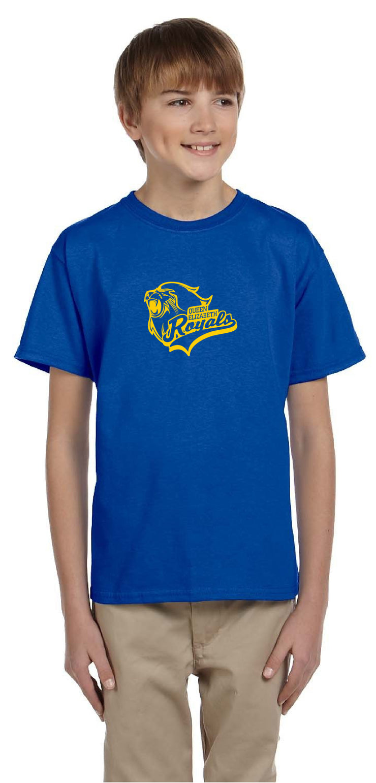 QUEEN ELIZABETH SPIRITWEAR - GILDAN COTTON TEE - YOUTH