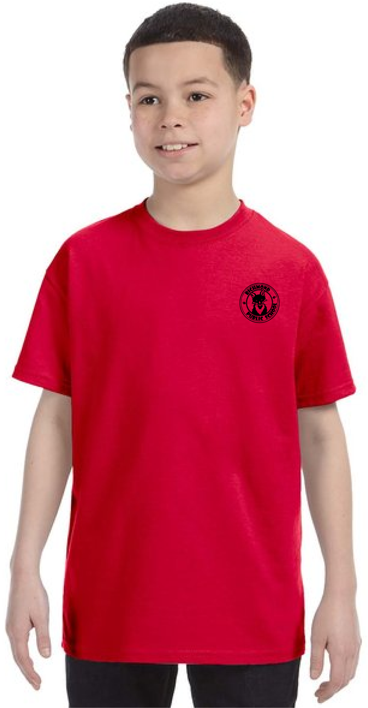 RICHMOND SPIRITWEAR - LEFT CHEST - YOUTH - GILDAN COTTON TEE