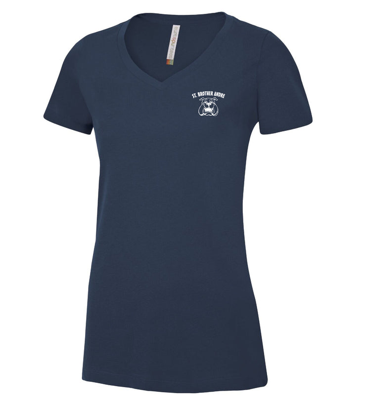 ST. BROTHER ANDRE STAFFWEAR - ATC EUROSPUN V NECK TEE - LADIES