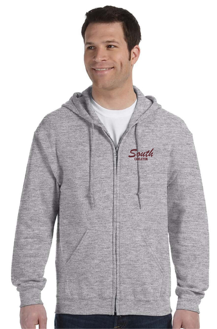 SOUTH CARLETON SPIRITWEAR - GILDAN ZIPPED COTTON HOODIE - ADULT