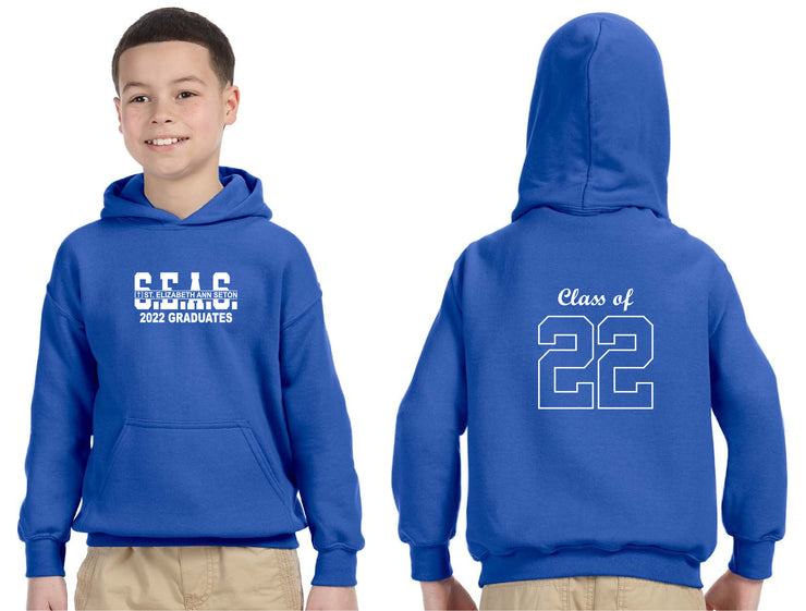 SEAS GRADWEAR - GILDAN HEAVY COTTON HOODIE - YOUTH