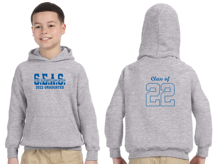 SEAS GRADWEAR - GILDAN HEAVY COTTON HOODIE - YOUTH