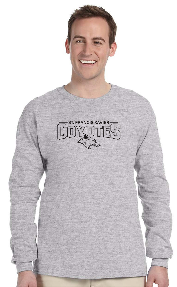 STFX SPIRITWEAR - COYOTES PRINT - GILDAN HEAVY COTTON LONGLSEEVE - ADULT