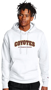 SFX SPIRITWEAR- ADULT -CHAMPION COTTON HOODIE- COYOTES TWILL