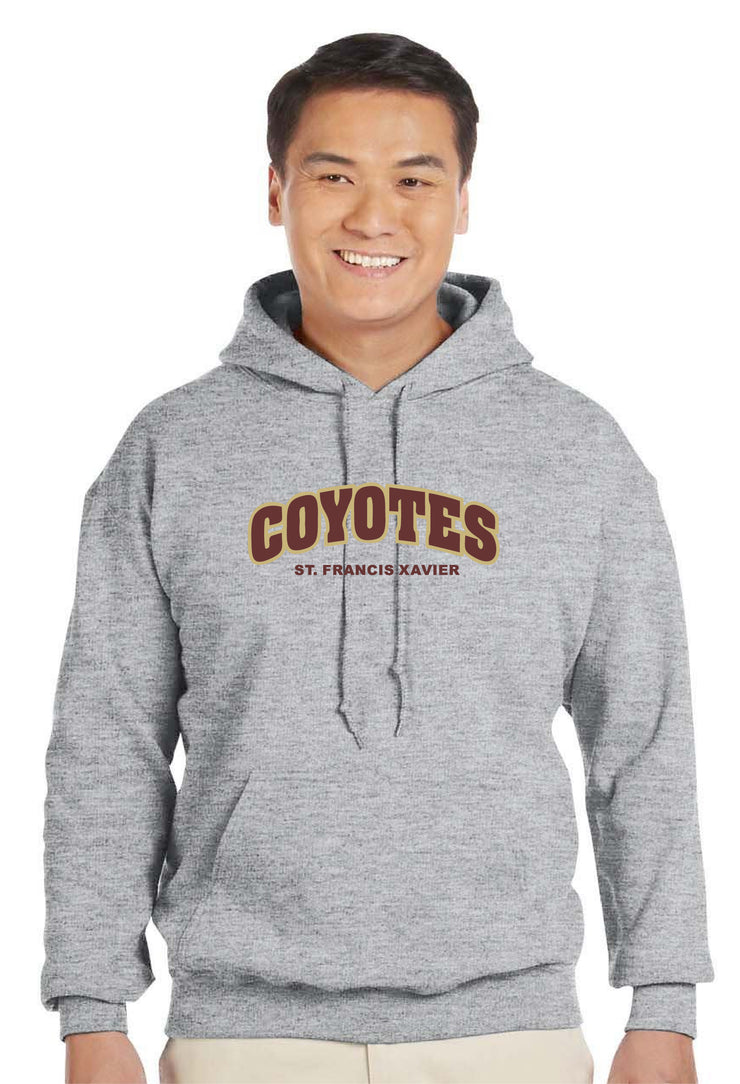 SFX SPIRITWEAR- GILDAN COTTON HOODIE- COYOTES TWILL