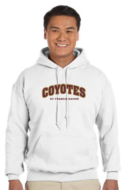 SFX SPIRITWEAR- ADULT - GILDAN COTTON HOODIE- COYOTES TWILL