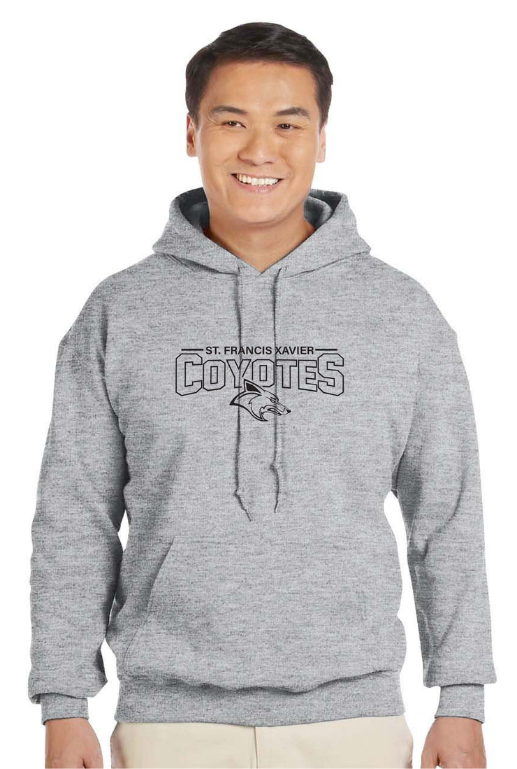 SFX SPIRITWEAR-ADULT - GILDAN COTTON HOODIE- COYOTES PRINT