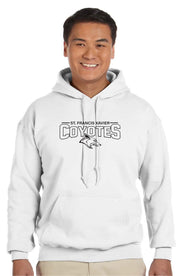 SFX SPIRITWEAR-ADULT - GILDAN COTTON HOODIE- COYOTES PRINT