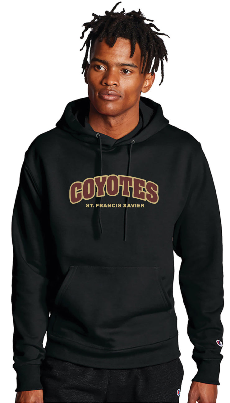 STFX STAFFWEAR - COYOTE TWILL - CHAMPION COTTON HOODIE - ADULT
