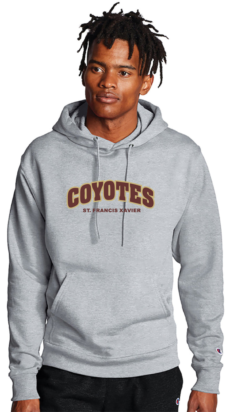 STFX STAFFWEAR - COYOTE TWILL - CHAMPION COTTON HOODIE - ADULT