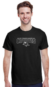 SFX SPIRITWEAR- ADULT - GILDAN COTTON TEE- COYOTES PRINT