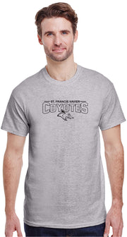 SFX SPIRITWEAR- ADULT - GILDAN COTTON TEE- COYOTES PRINT