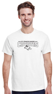 SFX SPIRITWEAR- ADULT - GILDAN COTTON TEE- COYOTES PRINT