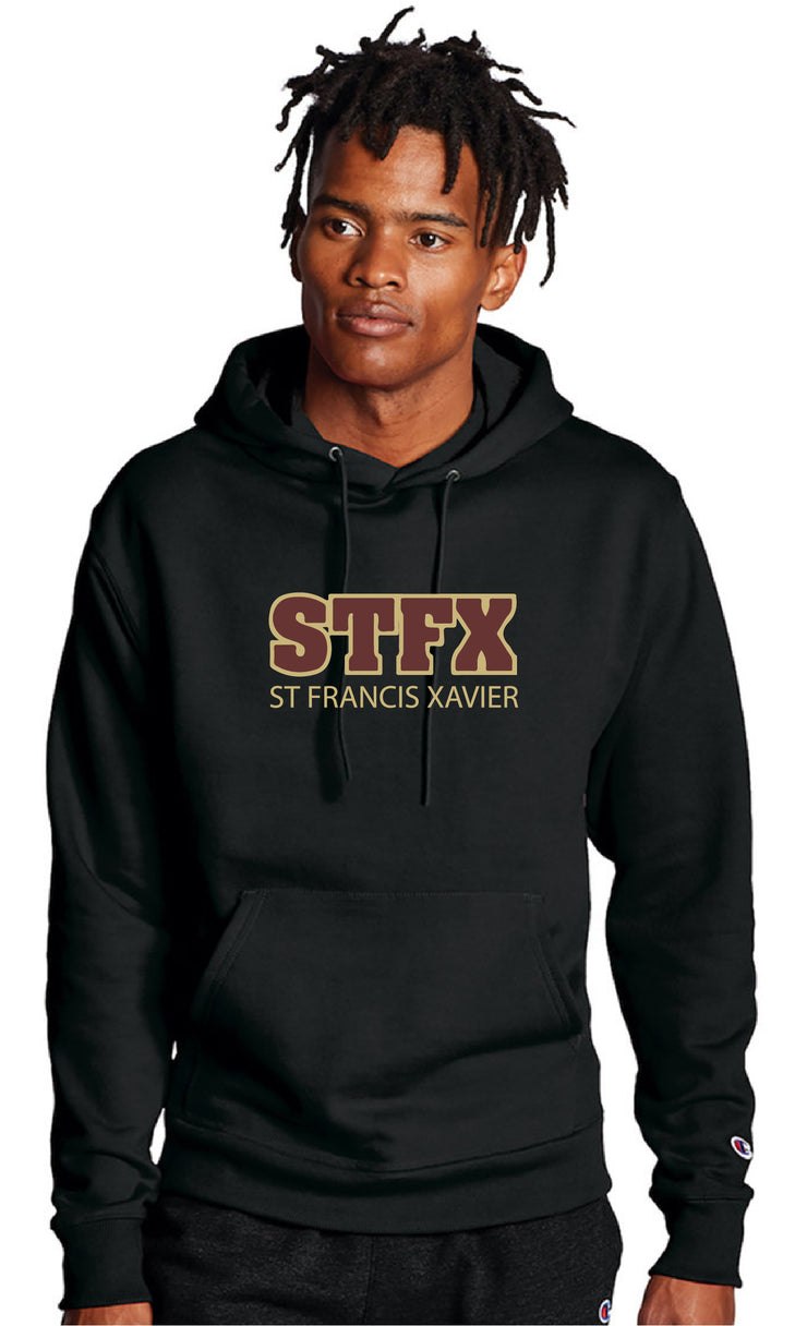 SFX SPIRITWEAR- ADULT - CHAMPION COTTON HOODIE- STFX TWILL