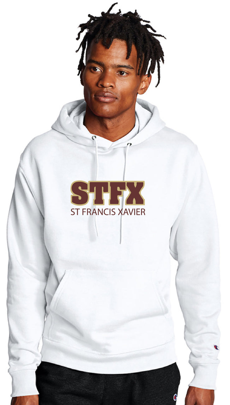 SFX SPIRITWEAR- ADULT - CHAMPION COTTON HOODIE- STFX TWILL