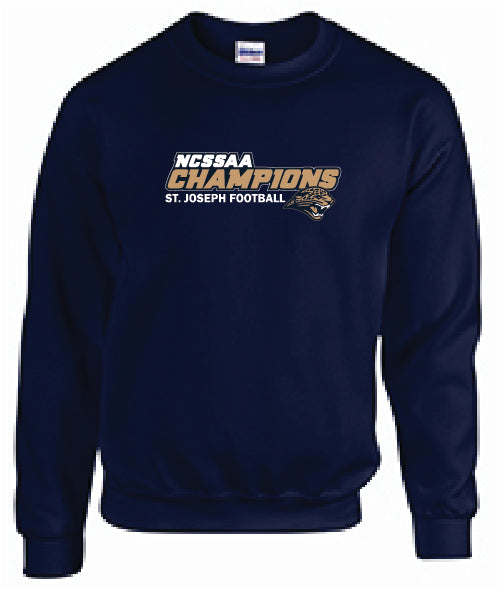 ST. JOSEPH FOOTBALL - GILDAN COTTON CREW SWEATSHIRT - ADULT