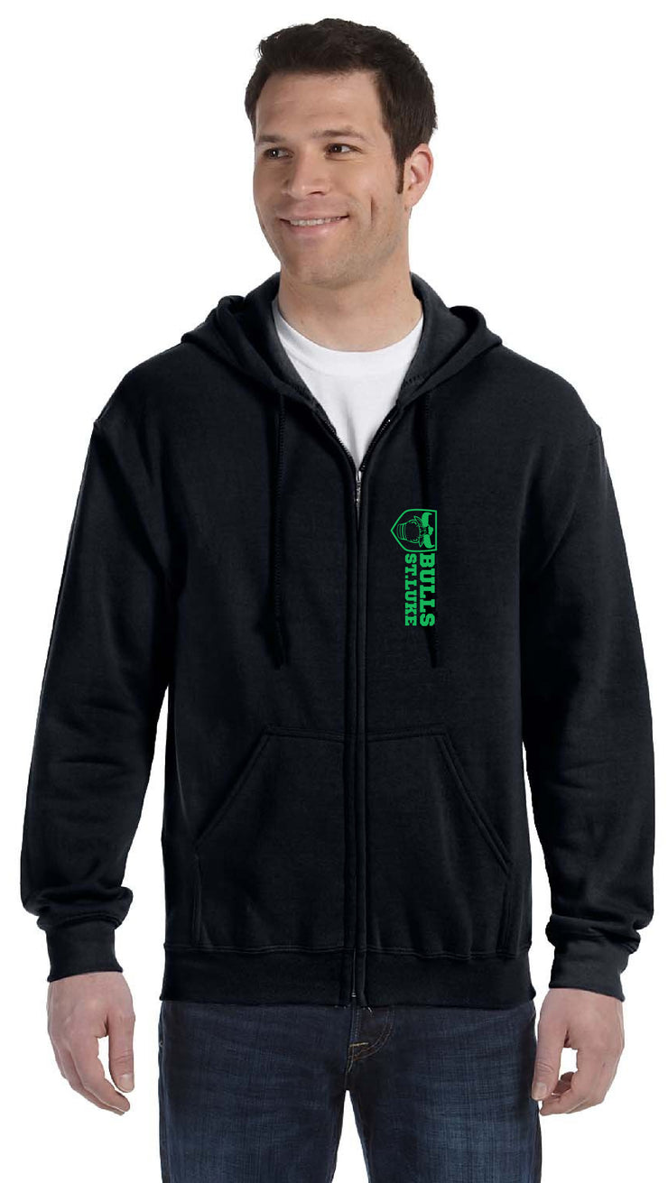 ST. LUKE SCHOOL NEPEAN  SPIRITWEAR - ADULT GILDAN COTTON ZIPPED HOODIE