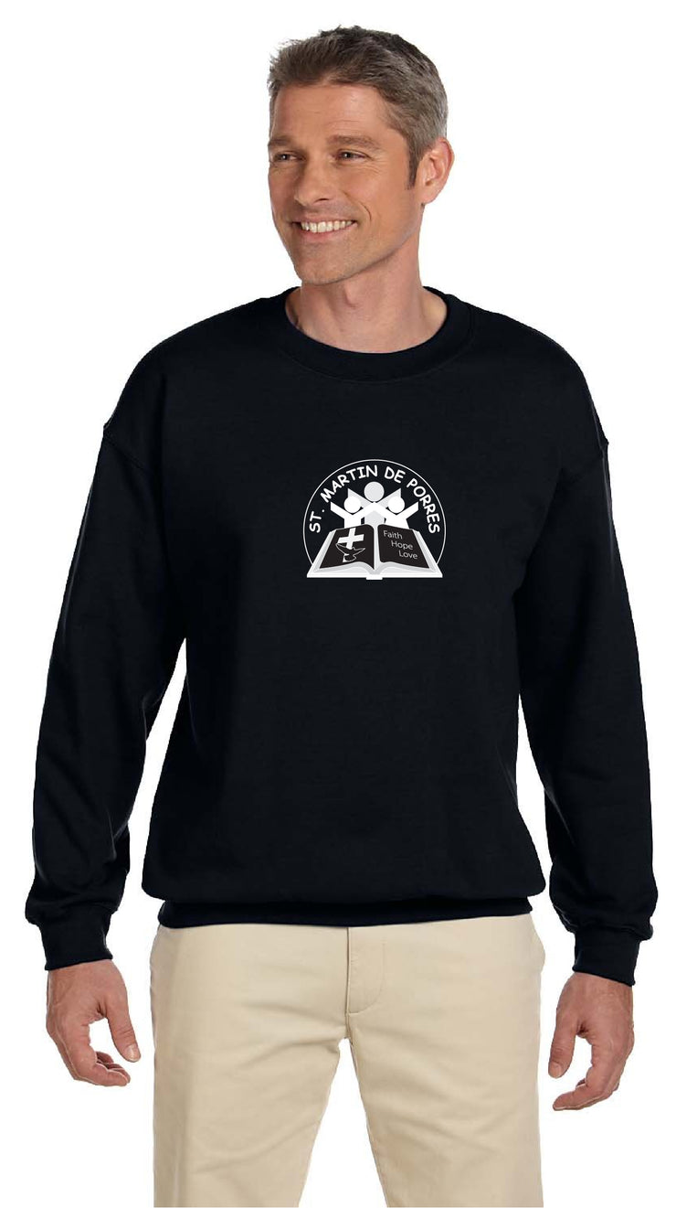 ST. MARTIN DE PORRES SPIRITWEAR - CIRCLE LOGO - ADULT - GILDAN COTTON SWEATSHIRT