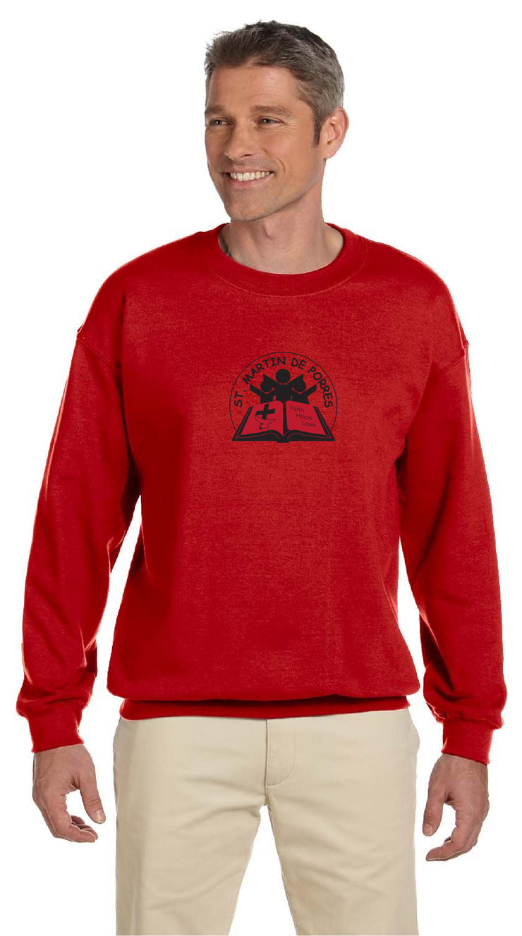 ST. MARTIN DE PORRES SPIRITWEAR - CIRCLE LOGO - GILDAN COTTON SWEATSHIRT