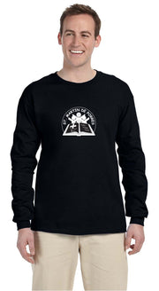 ST. MARTIN DE PORRES SPIRITWEAR - CIRCLE LOGO - GILDAN COTTON LONGLSEEVE - ADULT