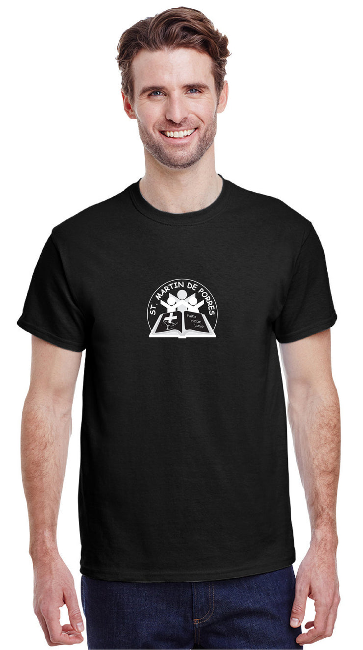 ST. MARTIN DE PORRES SPIRITWEAR - CIRCLE LOGO - GILDAN COTTON TEE - ADULT