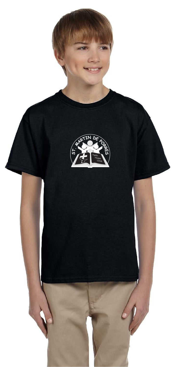 ST. MARTIN DE PORRES SPIRITWEAR - CIRCLE LOGO - GILDAN COTTON TEE - YOUTH