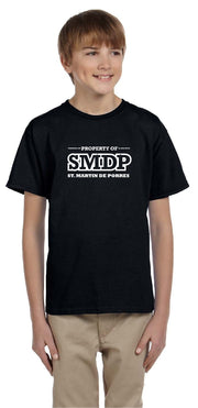 ST. MARTIN DE PORRES SPIRITWEAR - SMDP LOGO - YOUTH - GILDAN COTTON TEE