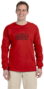 ST. MARTIN DE PORRES SPIRITWEAR - SMDP LOGO - GILDAN COTTON LONGLSEEVE