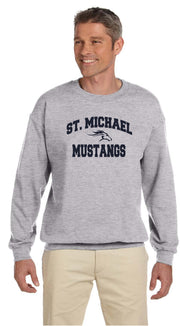 ST MICHAEL HIGH SCHOOL SPIRITWEAR - PRINT - GILDAN COTTON CREWNECK SWEATER - YOUTH