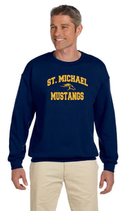 ST MICHAEL HIGH SCHOOL SPIRITWEAR - PRINT - GILDAN COTTON CREWNECK SWEATER - YOUTH