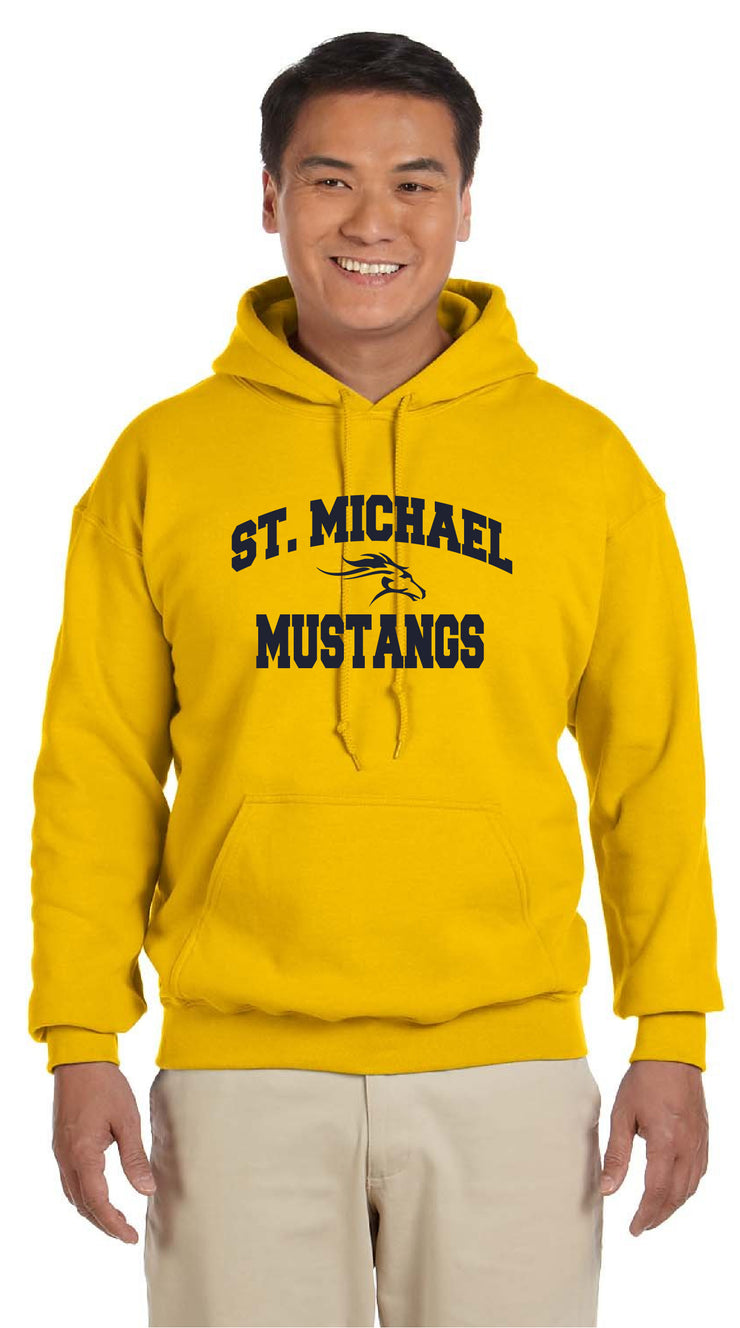 ST MICHAEL HIGH SCHOOL SPIRITWEAR - YOUTH & ADULT - GILDAN COTTON HOODIE - PRINT