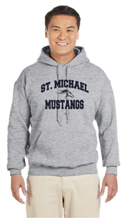 ST MICHAEL HIGH SCHOOL SPIRITWEAR - PRINT - GILDAN COTTON HOODIE - YOUTH