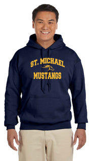 ST MICHAEL HIGH SCHOOL SPIRITWEAR - YOUTH & ADULT - GILDAN COTTON HOODIE - PRINT