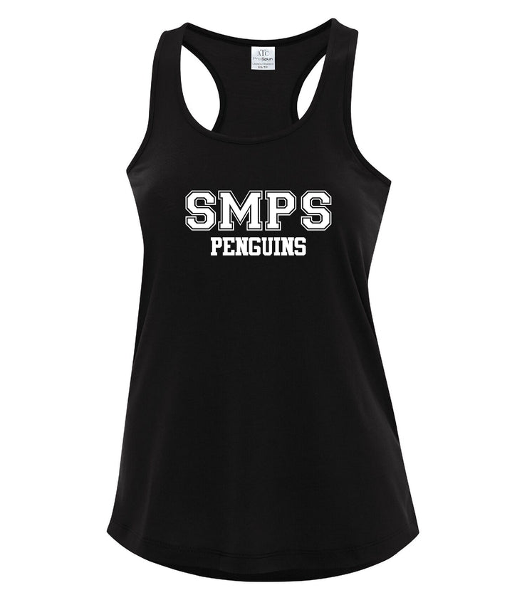 SOUTH MARCH STAFFWEAR - SMPS PRINT - ATC PRO SPUN RACERBACK TANK - LADIES