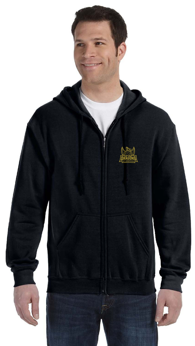 ST. JOSEPHINE VIRTUAL SPIRITWEAR - GILDAN COTTON ZIPPED HOODIE - ADULT