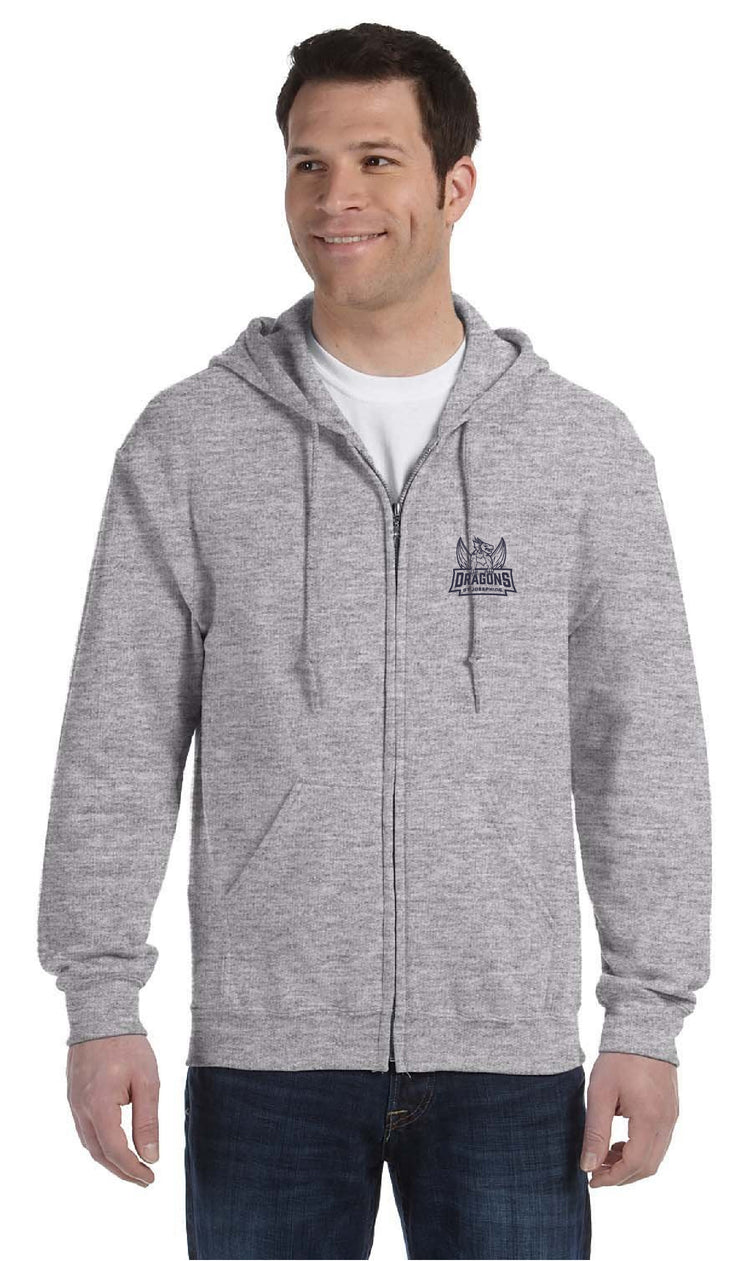 ST. JOSEPHINE VIRTUAL SPIRITWEAR - GILDAN COTTON ZIPPED HOODIE - ADULT