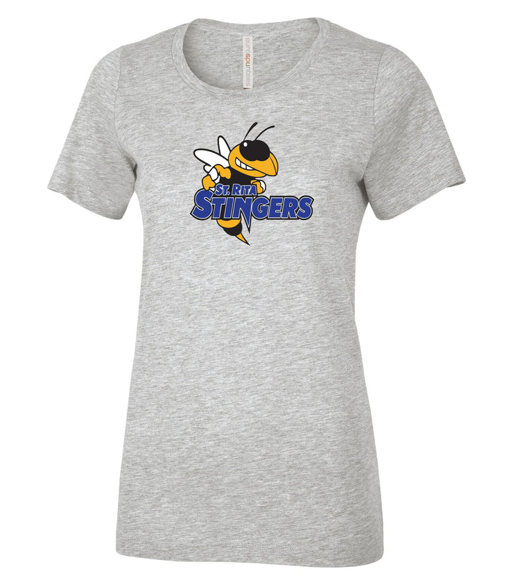 ST. RITA STAFFWEAR - ATC RINGSPUN TEE - LADIES