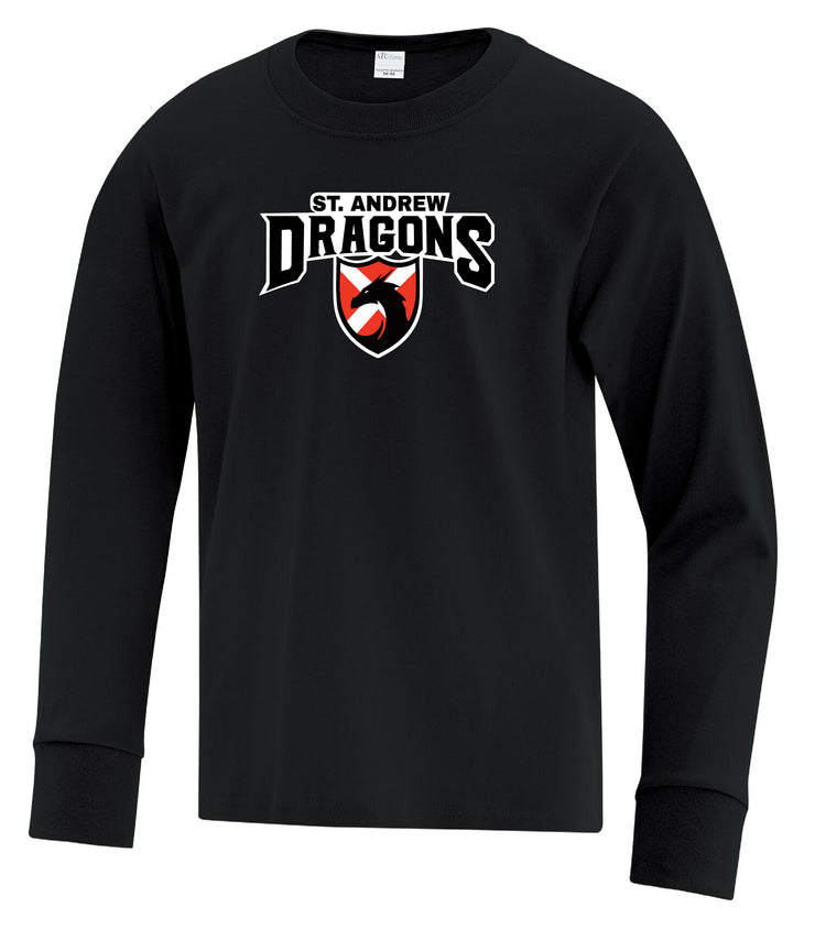 ST. ANDREW SPIRITWEAR - DRAGONS - YOUTH - COTTON LONGLSEEVE