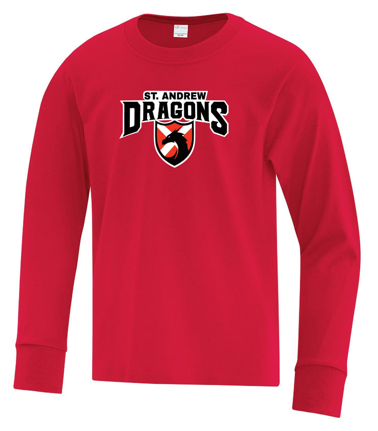 ST. ANDREW SPIRITWEAR - DRAGONS - COTTON LONGLSEEVE