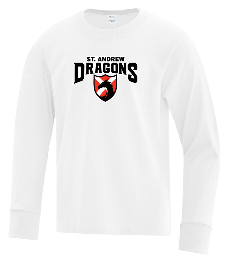 ST. ANDREW SPIRITWEAR - DRAGONS - YOUTH - COTTON LONGLSEEVE