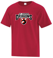 ST. ANDREW SPIRITWEAR - DRAGONS - ATC COTTON TEE