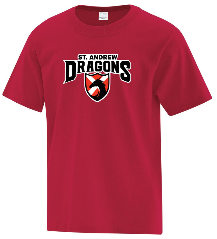 ST. ANDREW SPIRITWEAR - DRAGONS - ATC COTTON TEE