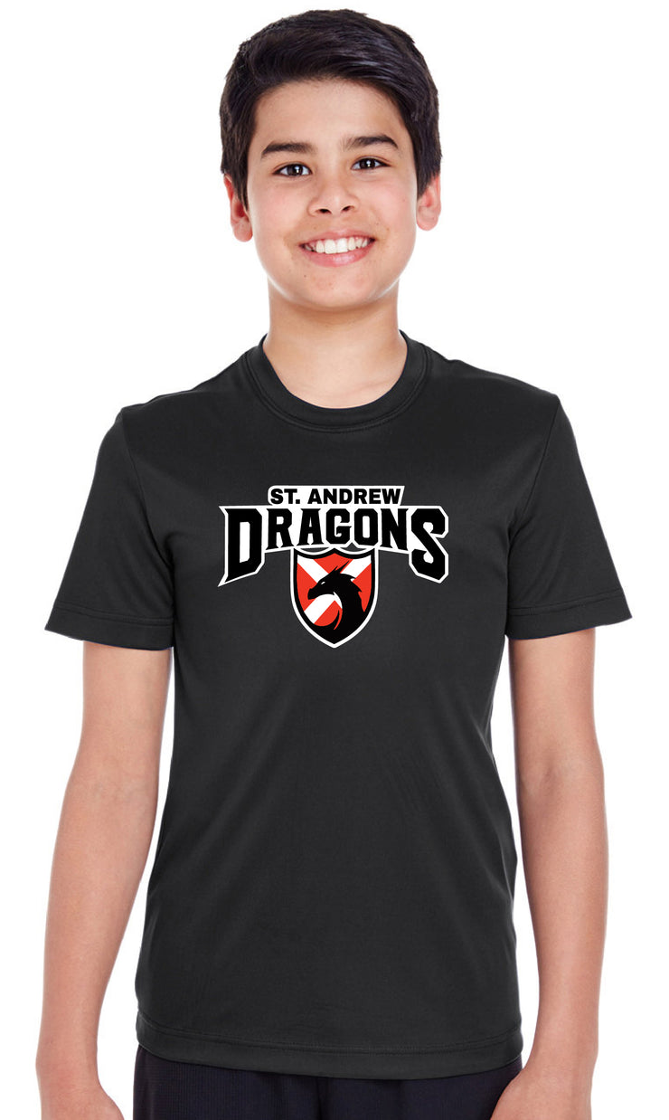 ST. ANDREW SPIRITWEAR - DRAGONS - TEAM 365 PERFORMANCE TEE
