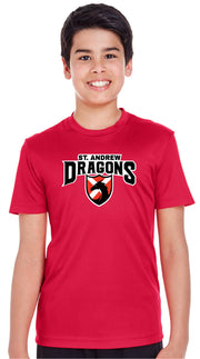 ST. ANDREW SPIRITWEAR - DRAGONS - TEAM 365 PERFORMANCE TEE