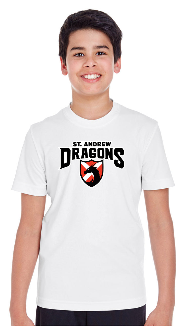 ST. ANDREW SPIRITWEAR - DRAGONS - TEAM 365 PERFORMANCE TEE